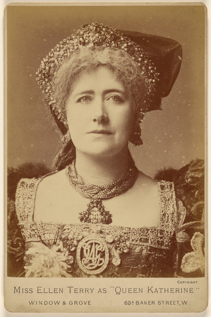 Miss Ellen Terry som "Drottning Katherine" av Window and Grove