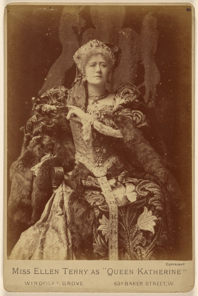 Miss Ellen Terry som "Drottning Katherine" av Window and Grove
