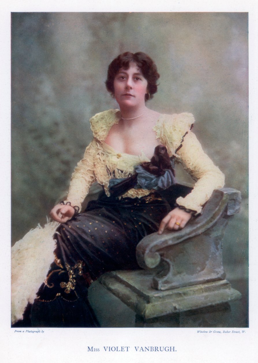 Violet Vanbrugh, engelsk skådespelerska, 1901. av Window and Grove