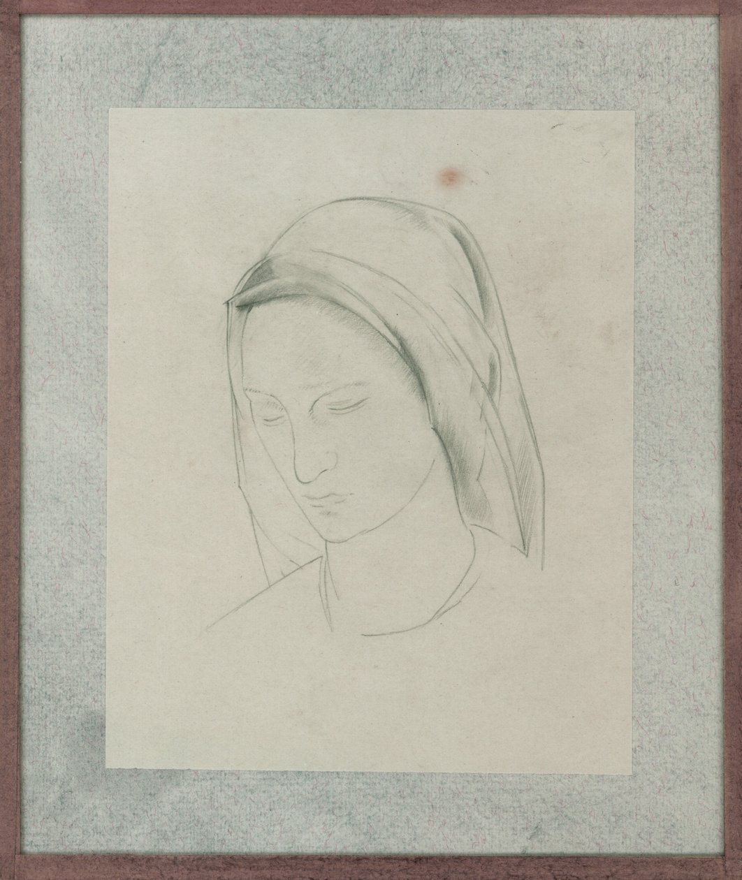 Studie för St Martin altartavla, ca 1928 (penna på papper) av Winifred Knights