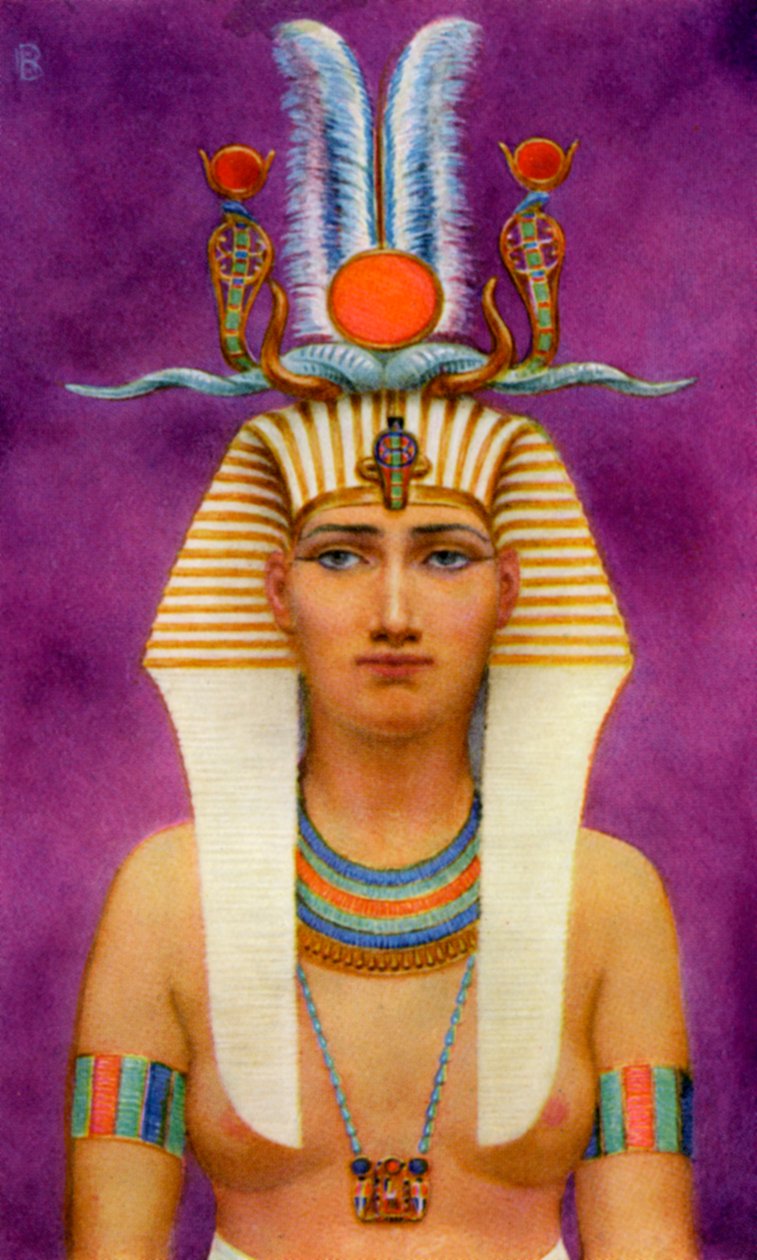 Hatshepsut, forntida egyptisk drottning av den 18:e dynastin, 1400-talet f.Kr. 1926. av Winifred Mabel Brunton