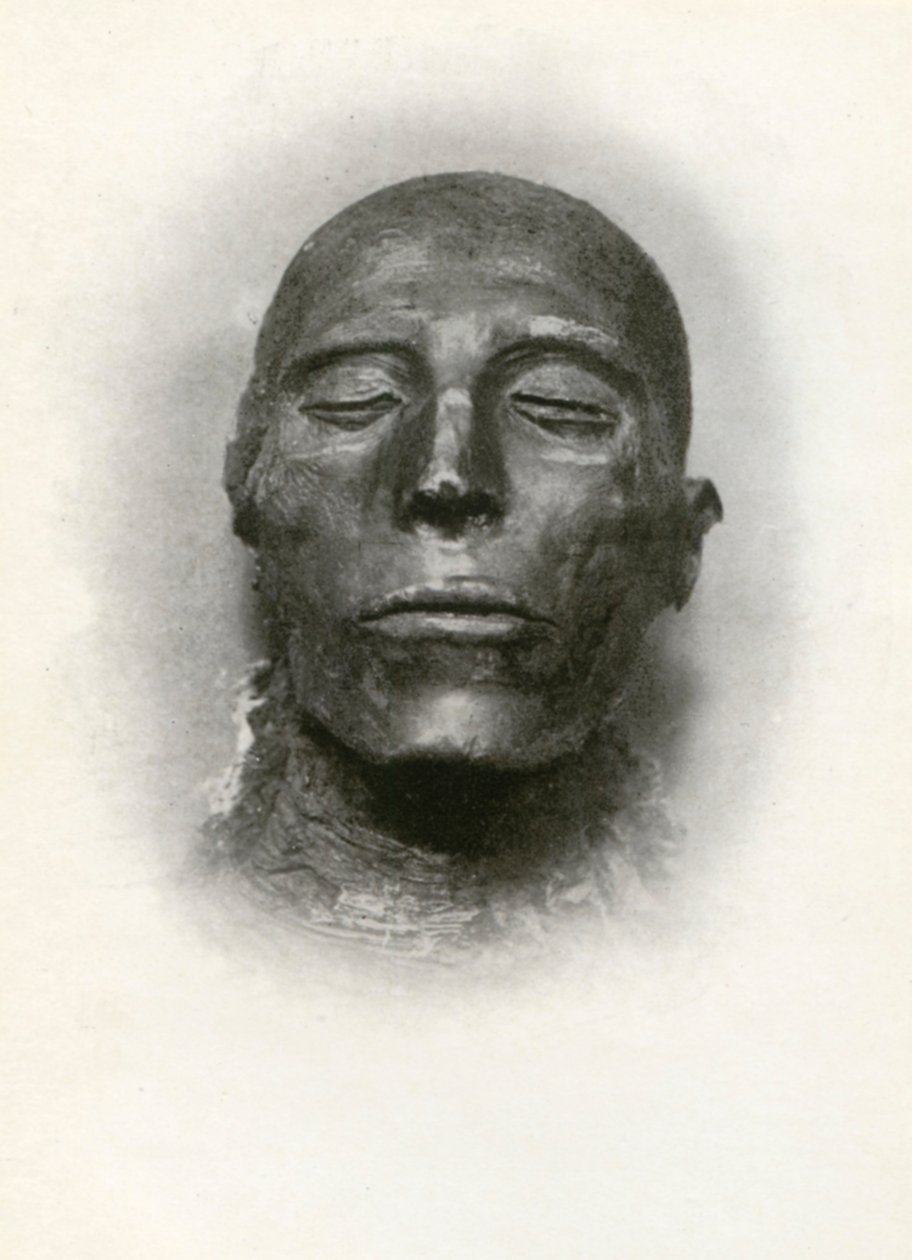 Chef för mumien av Sety I, fornegyptisk farao från den 19:e dynastin, c1279 f.Kr. 1926. av Winifred Mabel Brunton