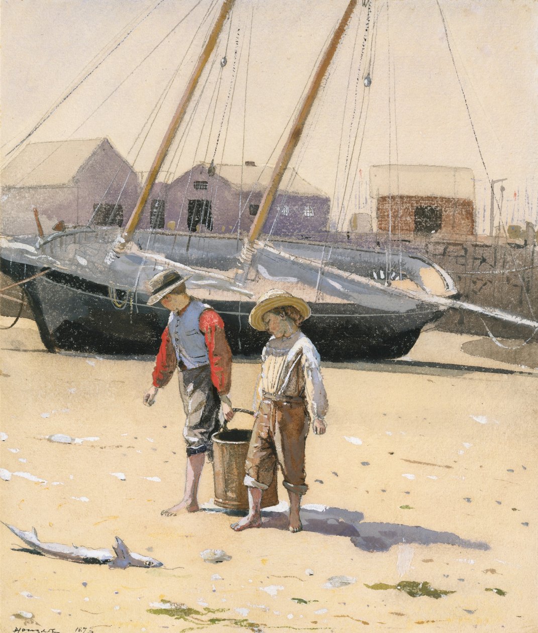 A Basket of Clams av Winslow Homer