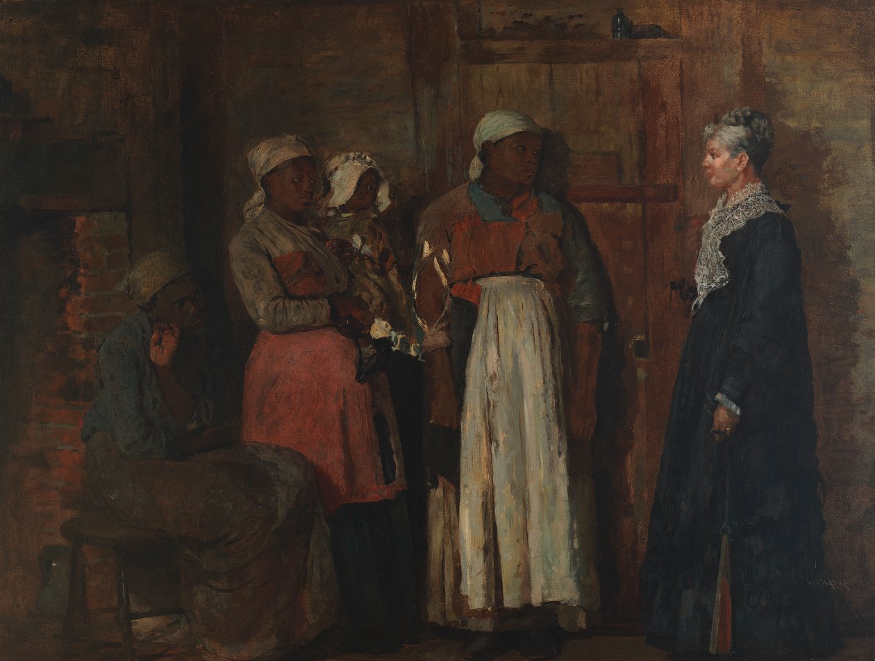 A Visit from the Old Mistress av Winslow Homer