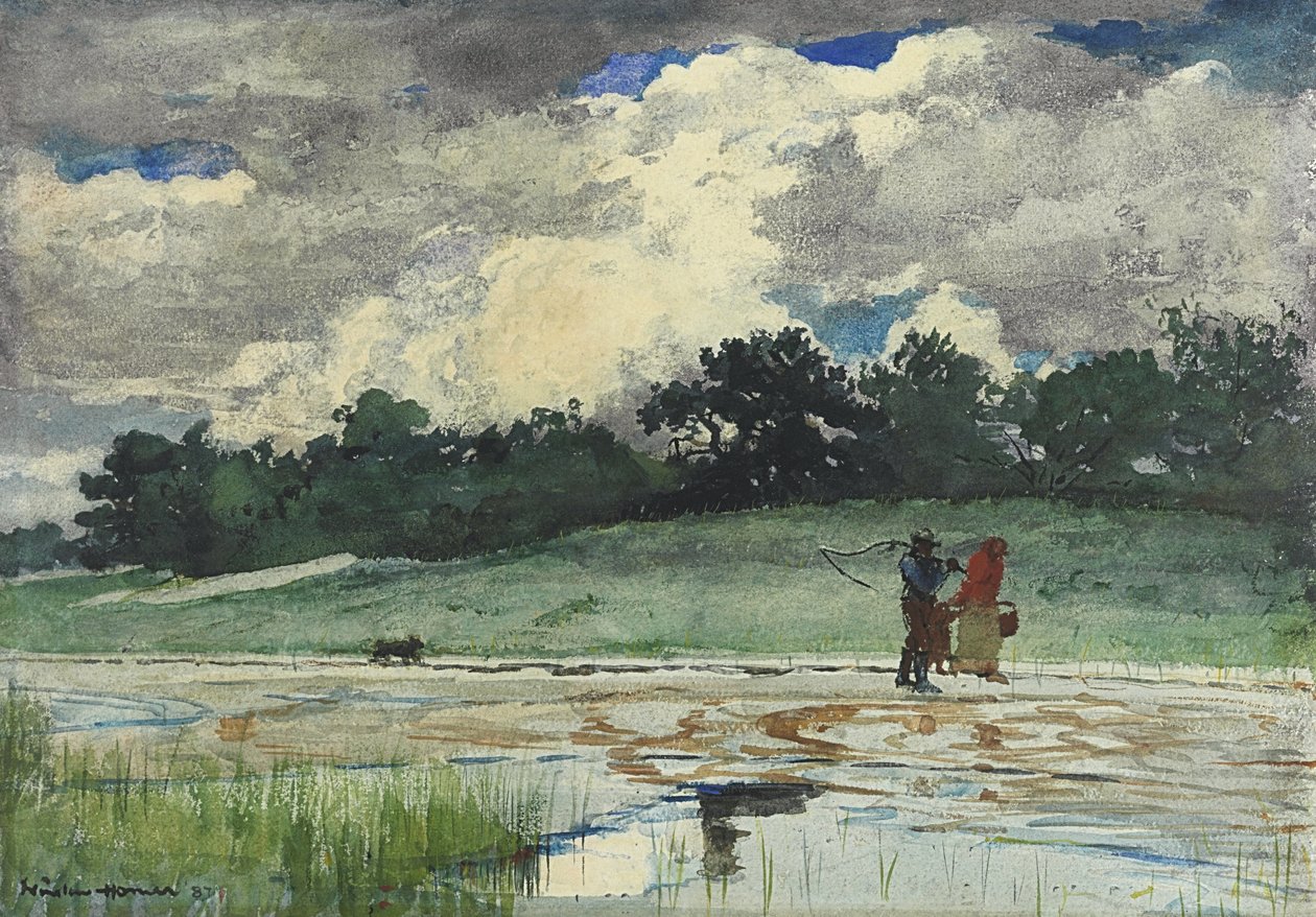 After the Rain, Prouts Neck  av Winslow Homer