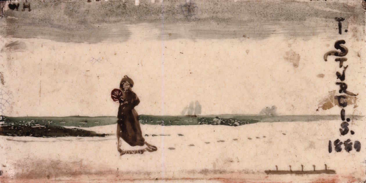 Strandscen, 1880 av Winslow Homer