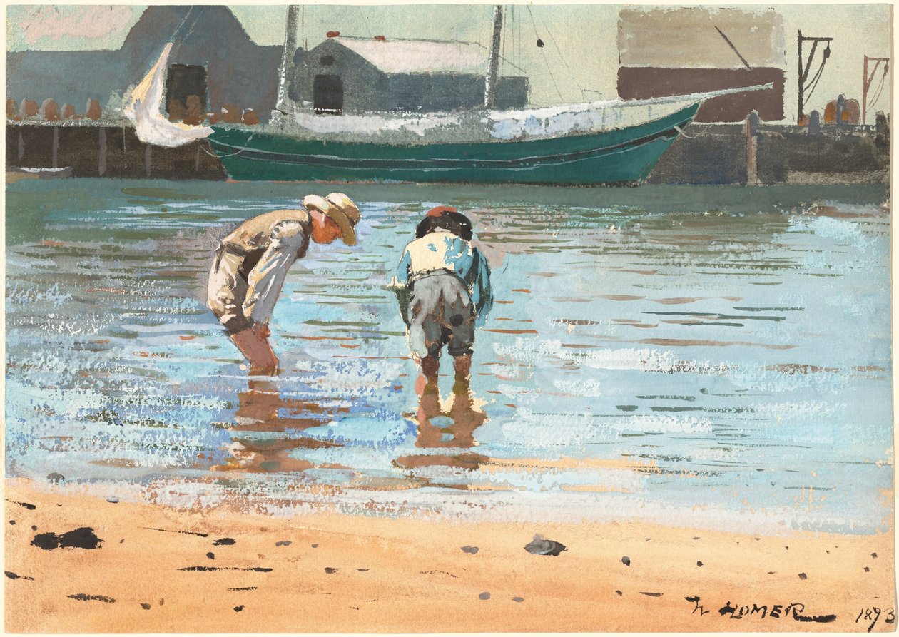 Boys Wading  av Winslow Homer