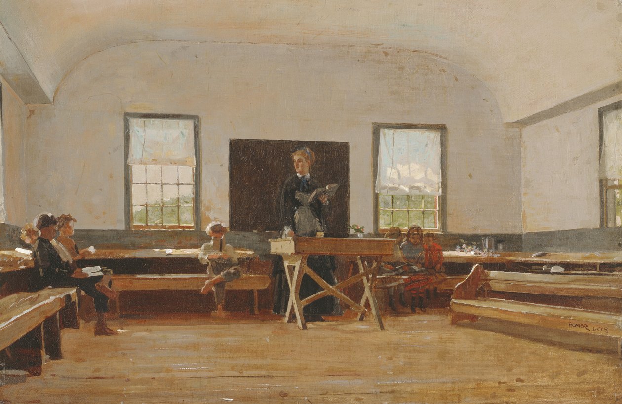 Landsskolan, 1873 av Winslow Homer