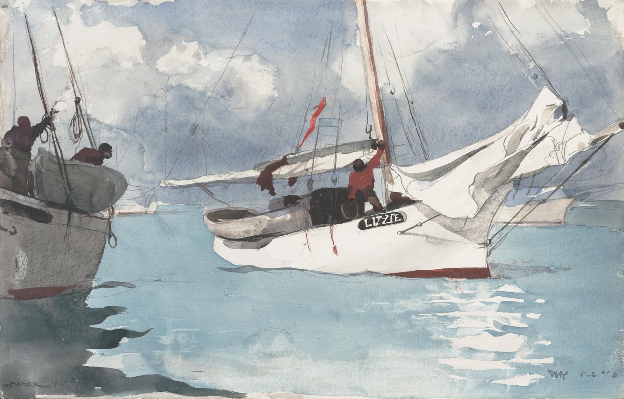 Fishing Boats, Key West av Winslow Homer
