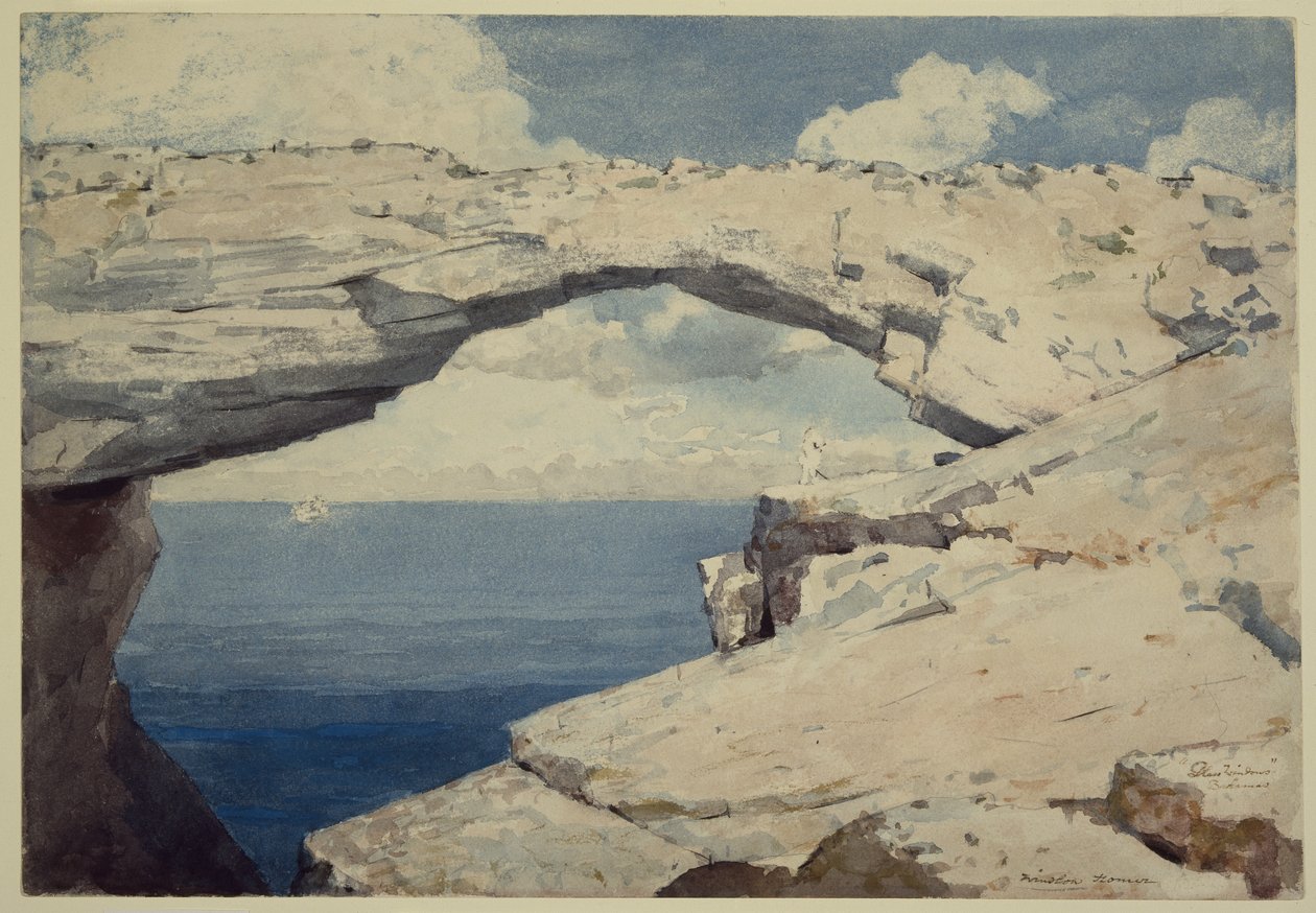 Glasfönster, Bahamas, ca 1885 av Winslow Homer