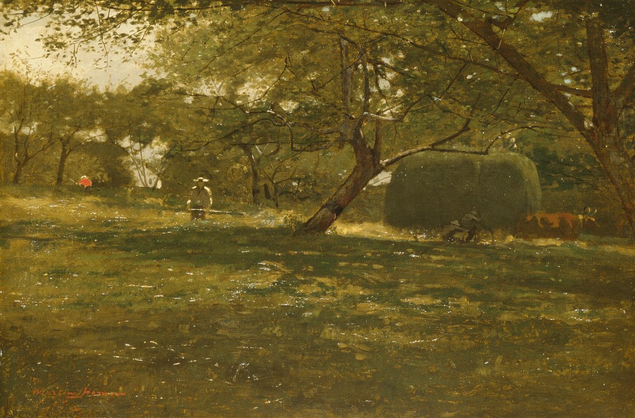 Skördeplats, ca 1873 av Winslow Homer