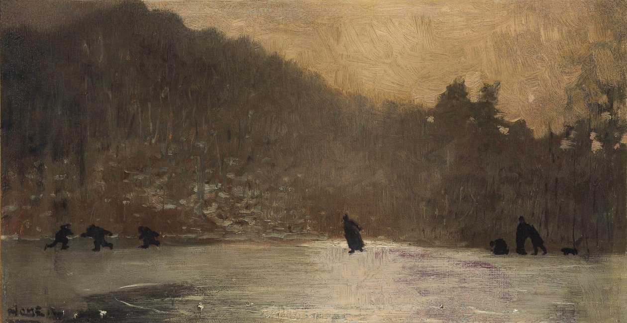 Skating av Winslow Homer