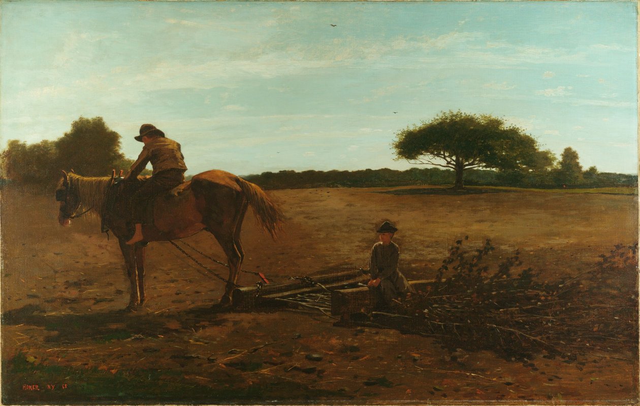 The Brush Harrow  av Winslow Homer