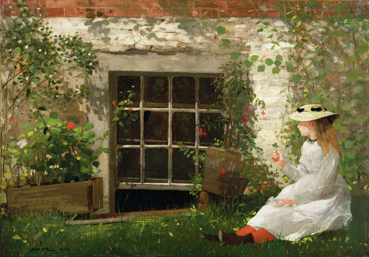 The Four Leaf Clover, 1873  av Winslow Homer