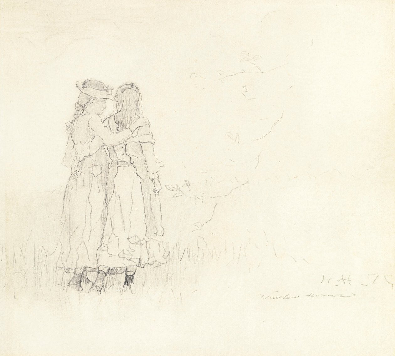 Two girls  av Winslow Homer