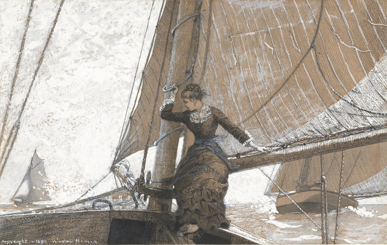 Yachting Girl  av Winslow Homer