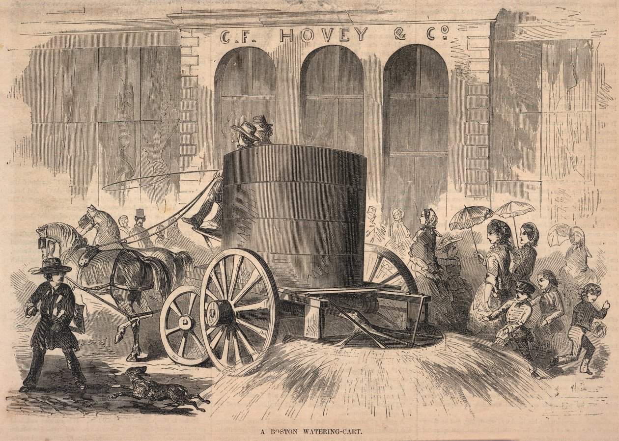 En Boston Watering-Cart, från Ballou