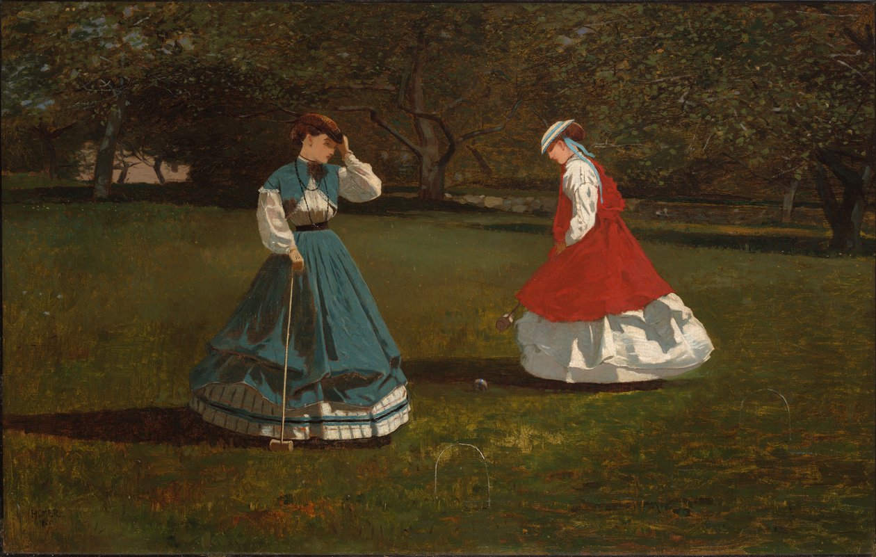 En omgång krocket av Winslow Homer