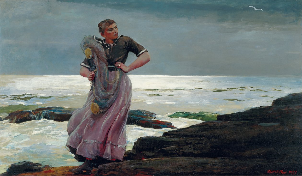 Ett ljus på havet, 1897 av Winslow Homer