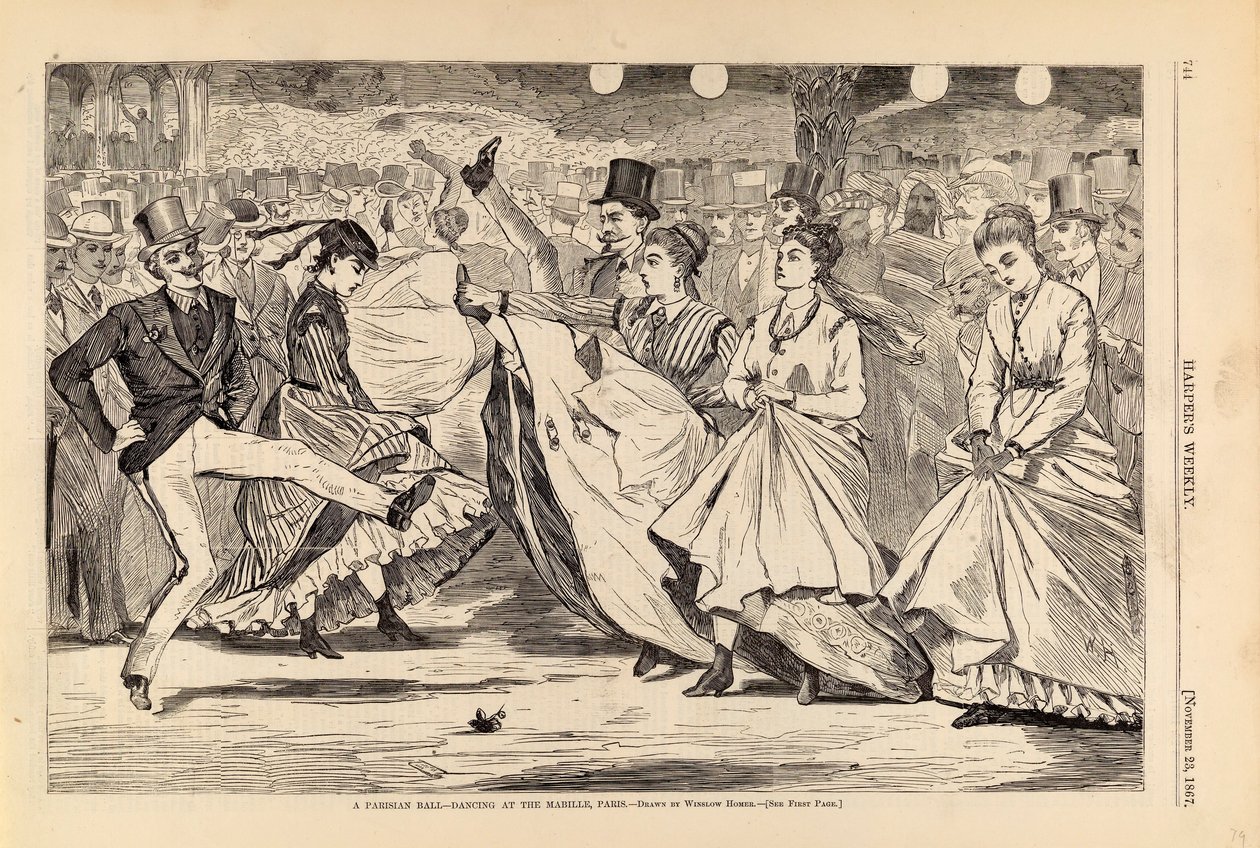 A Parisian Ball--Dancing at the Mabille, Paris, från Harper