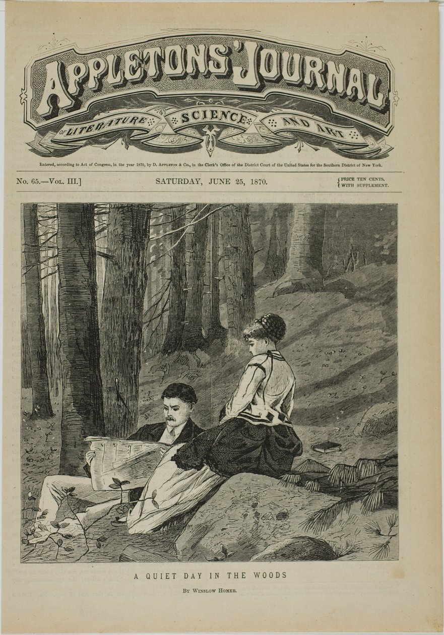 En stilla dag i skogen av Winslow Homer