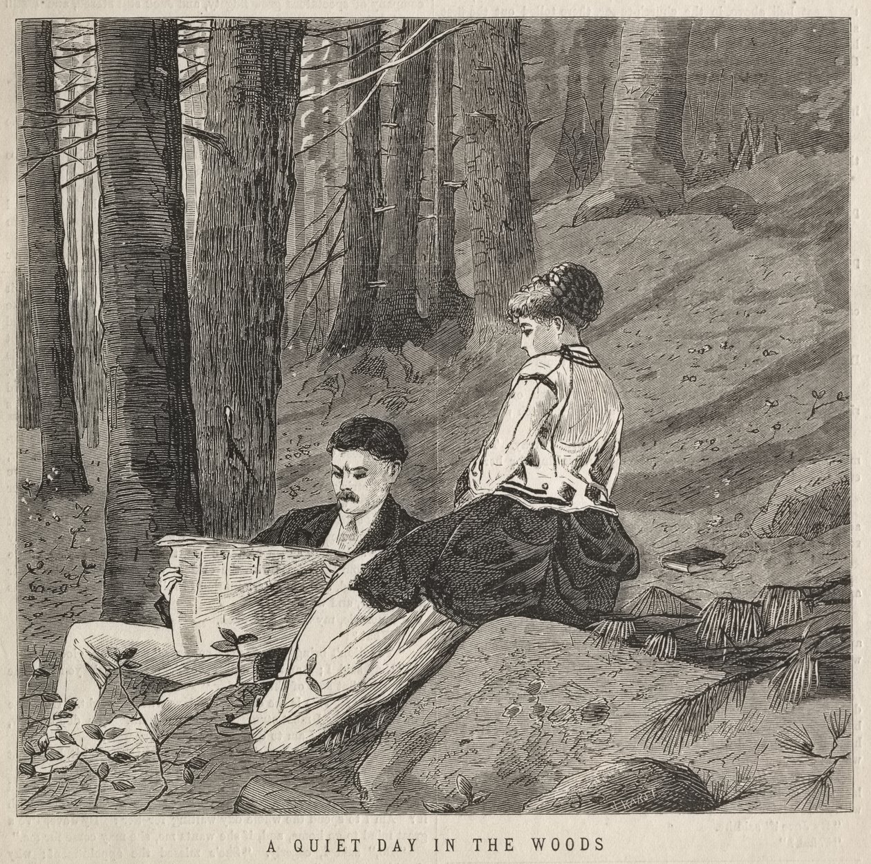 En lugn dag i skogen av Winslow Homer