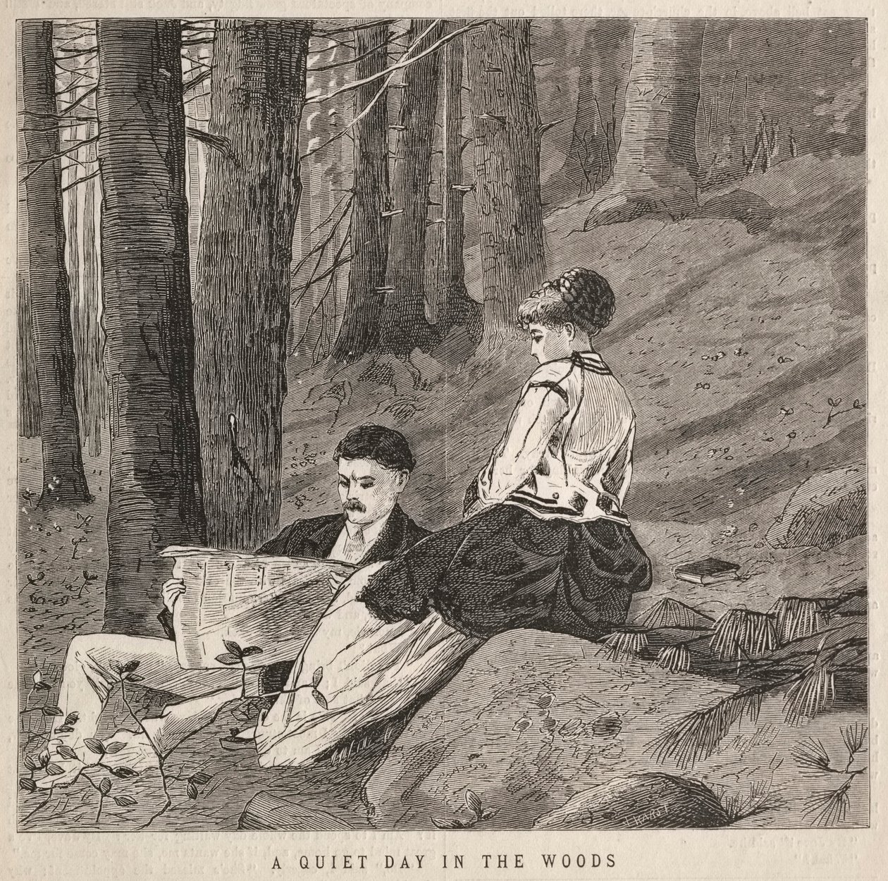 En lugn dag i skogen, 1870. av Winslow Homer