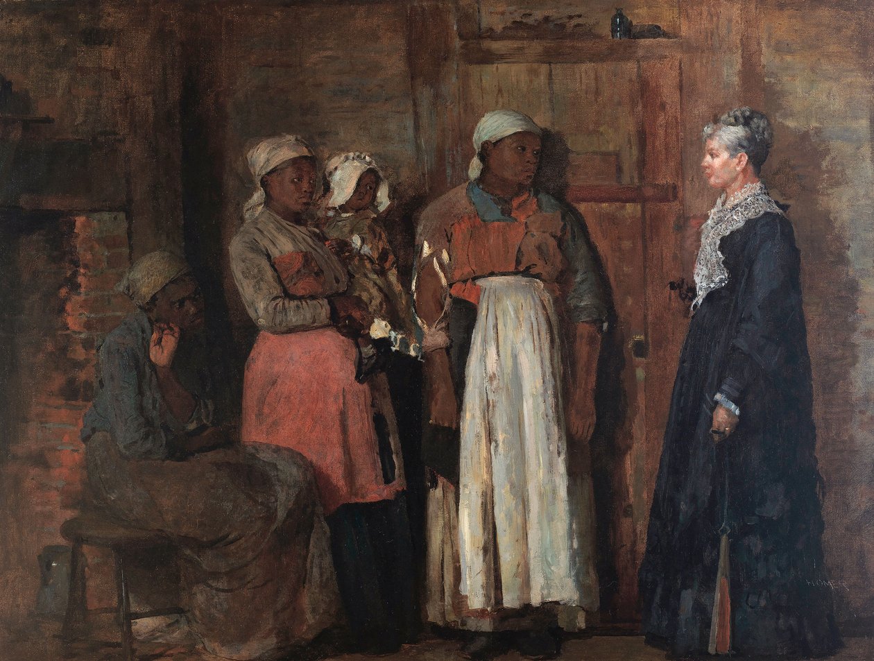 Ett besök från den gamla älskarinnan av Winslow Homer