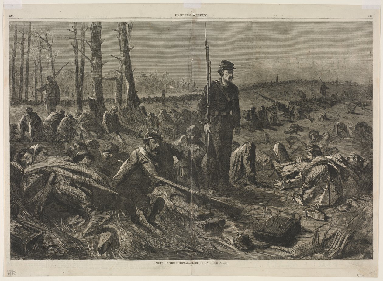 Potomac-armén – sover på sina vapen av Winslow Homer