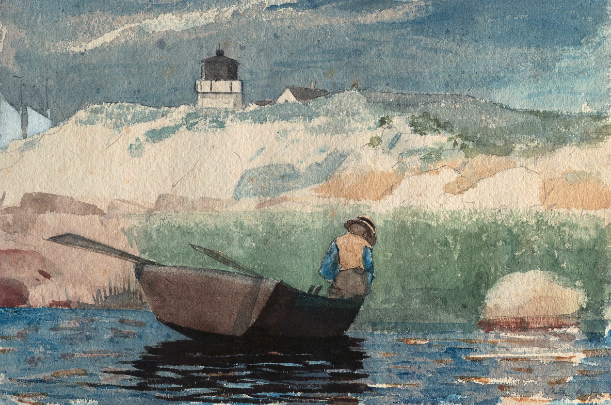 Pojke i båt, Gloucester av Winslow Homer