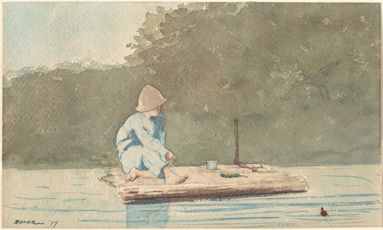 Pojke på en flotte av Winslow Homer