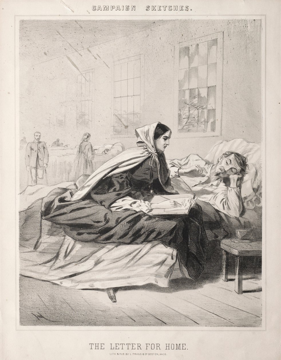 Campaign Sketches: The Letter for Home, 1863. av Winslow Homer