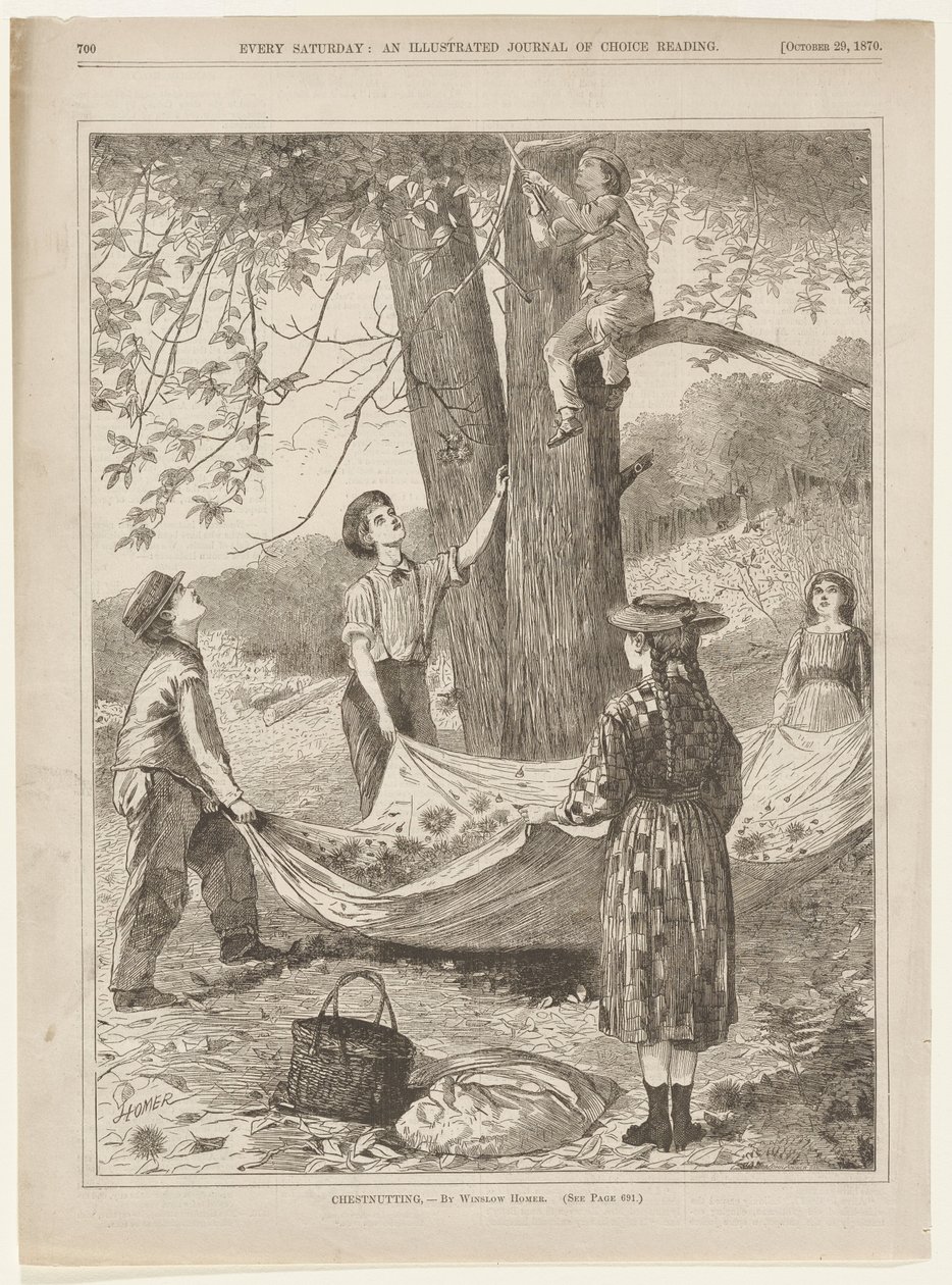 Kastanjeplockning av Winslow Homer
