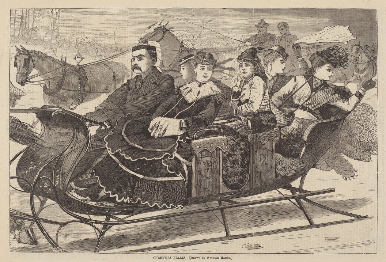 Christmas Belles, publicerad 1869. av Winslow Homer