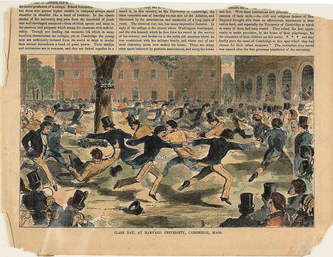 Klassdag, vid Harvard University, Cambridge, Massachusetts av Winslow Homer