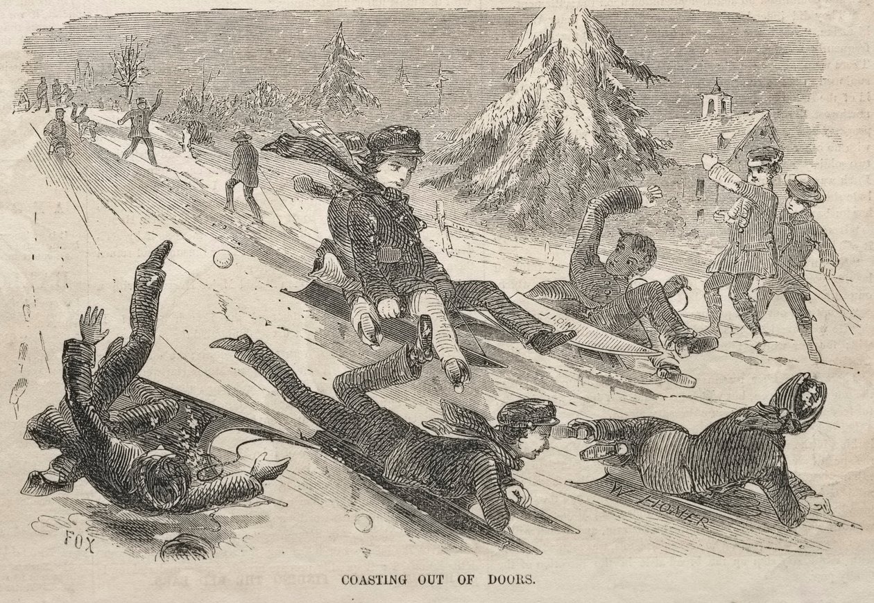 På väg ut ur dörren av Winslow Homer