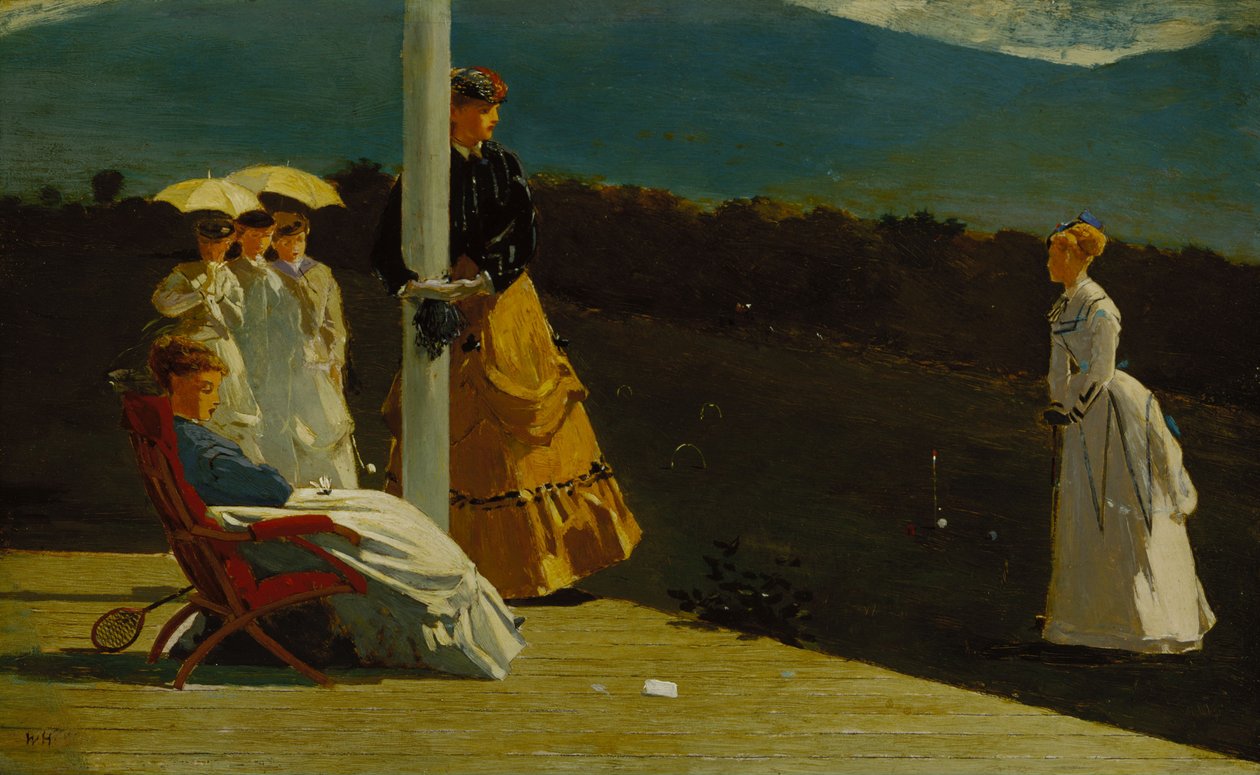 Krocketmatch av Winslow Homer