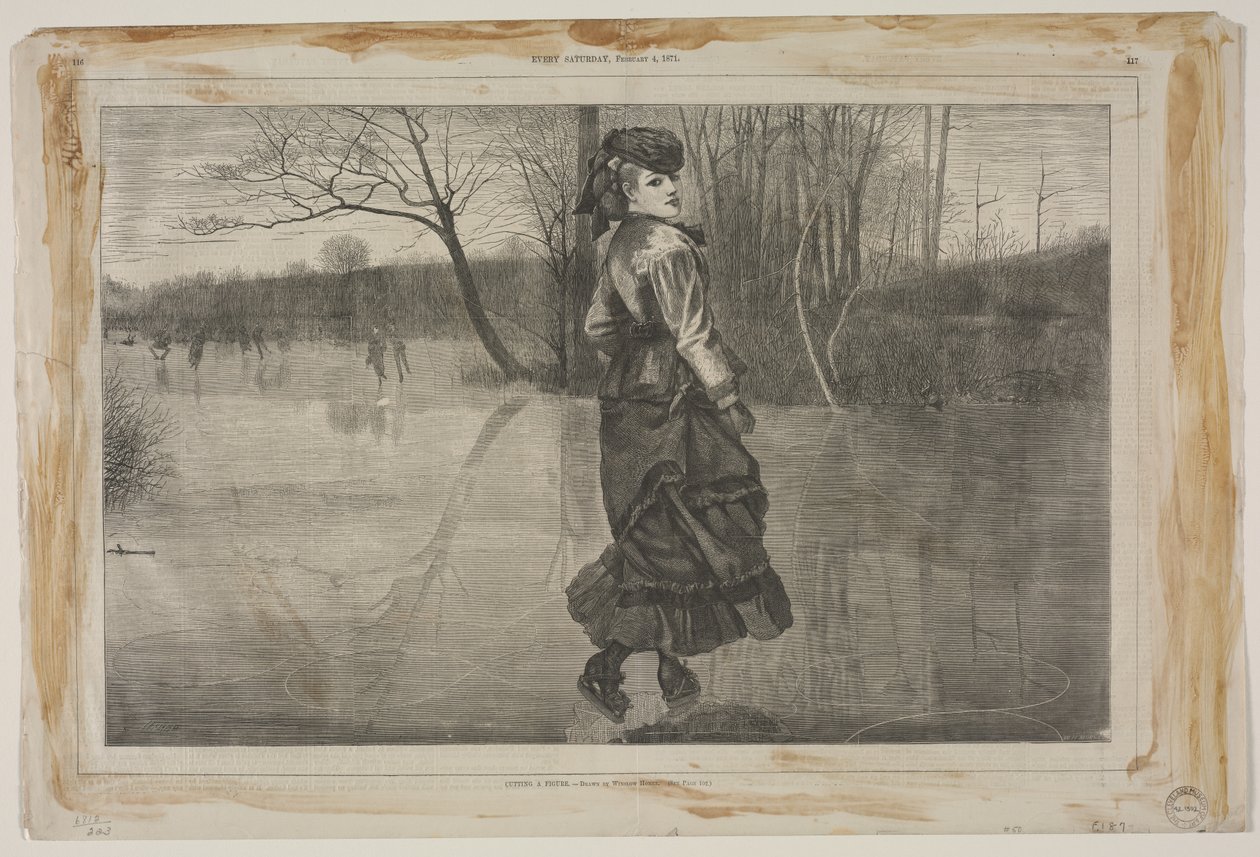 Att skära en figur, 1871. av Winslow Homer