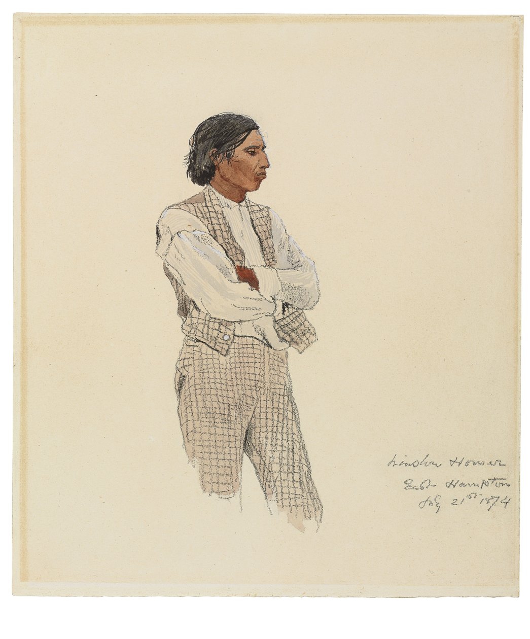 David Pharohh, The Last of the Montauks, 1874 av Winslow Homer