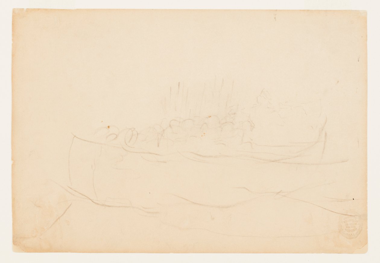 Dory fylld av män av Winslow Homer
