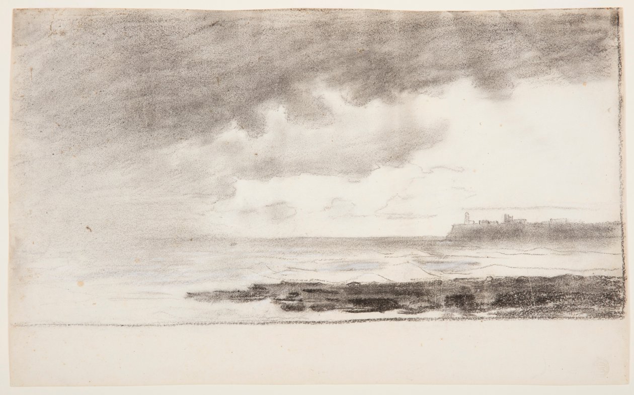 Ritning, bukten vid Cullercoats, England, 1881 av Winslow Homer