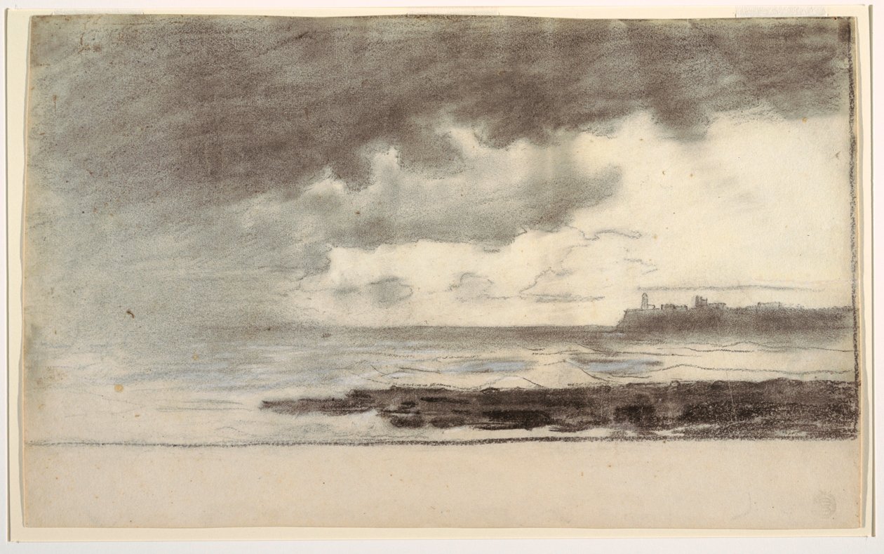 Ritning, bukten vid Cullercoats, England, 1881 av Winslow Homer