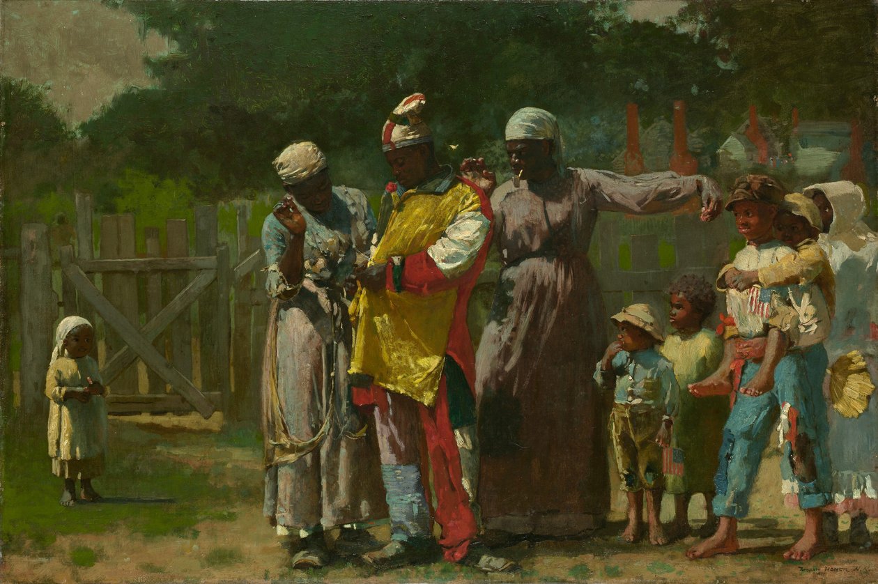 Att klä sig för karnevalen av Winslow Homer