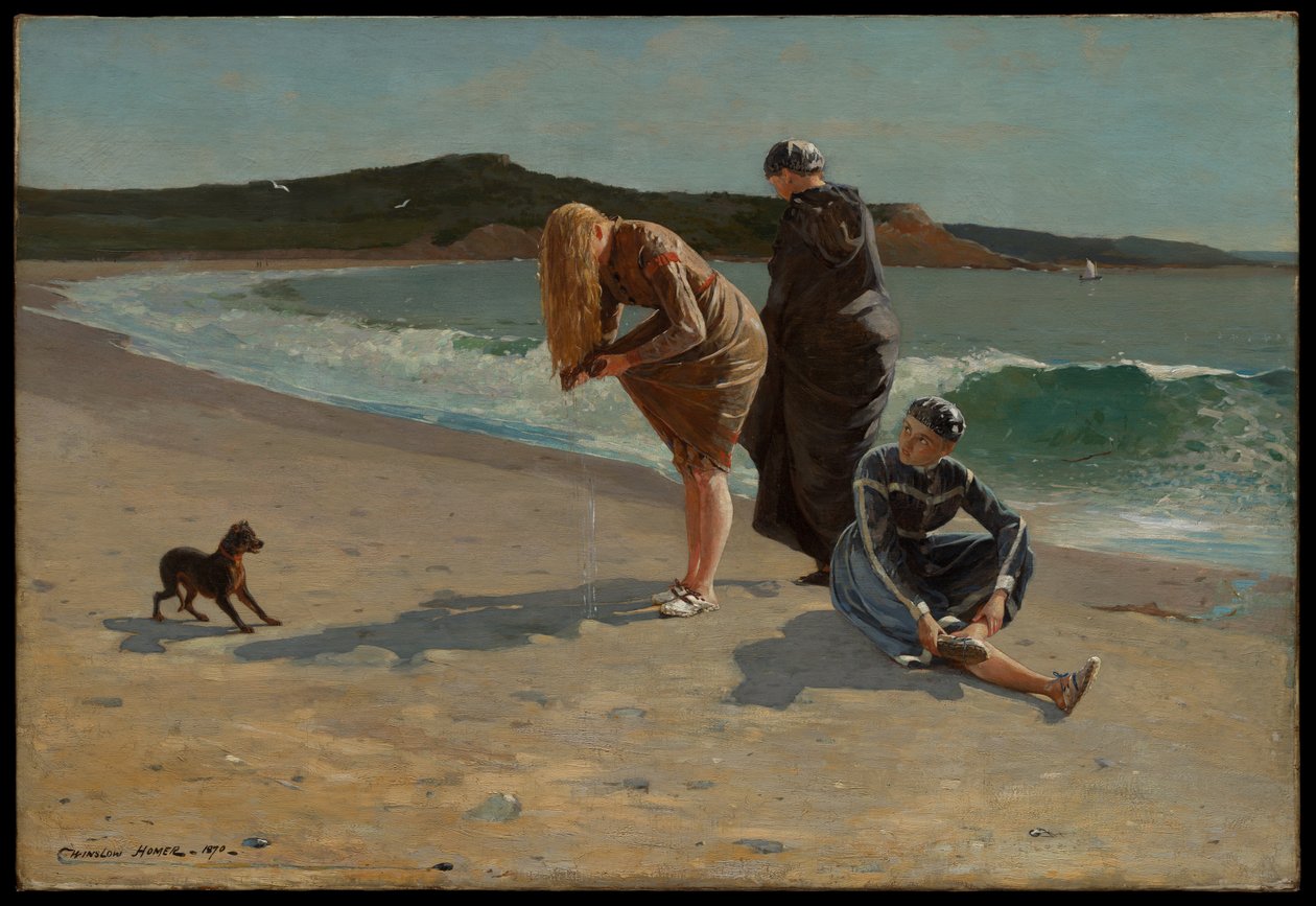 Eagle Head, Manchester, Massachusetts (högvatten) av Winslow Homer