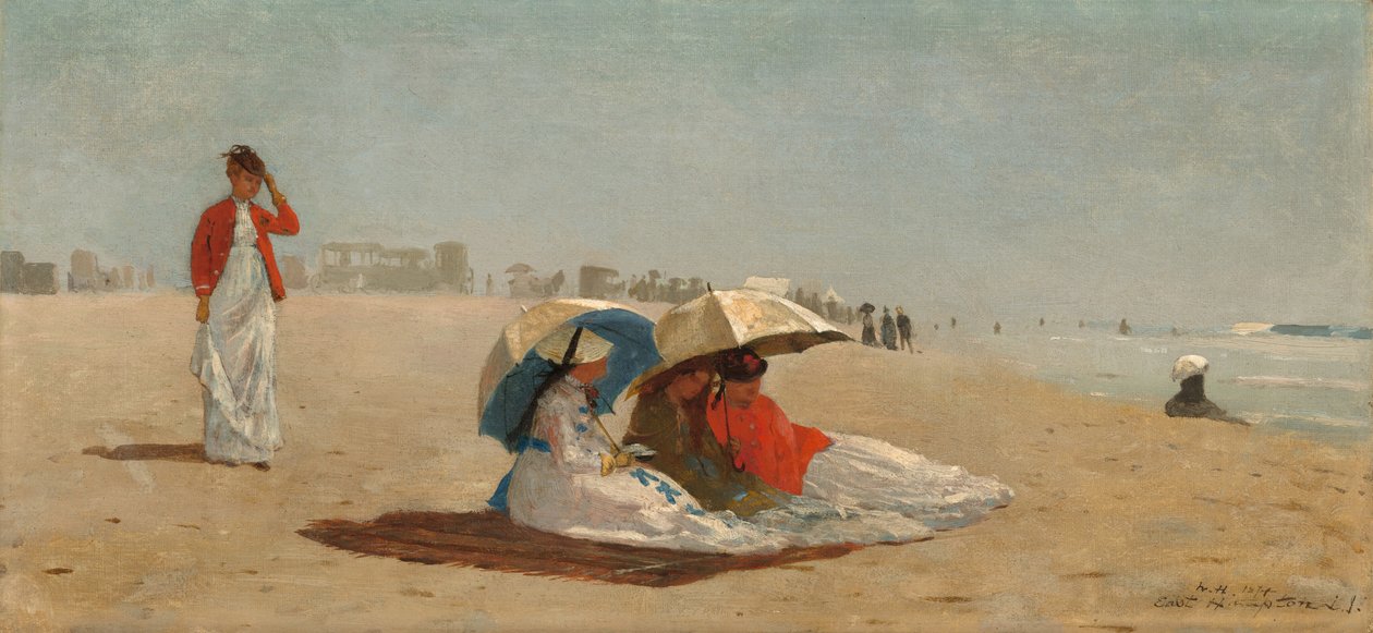 East Hampton Beach, Long Island, 1874. av Winslow Homer