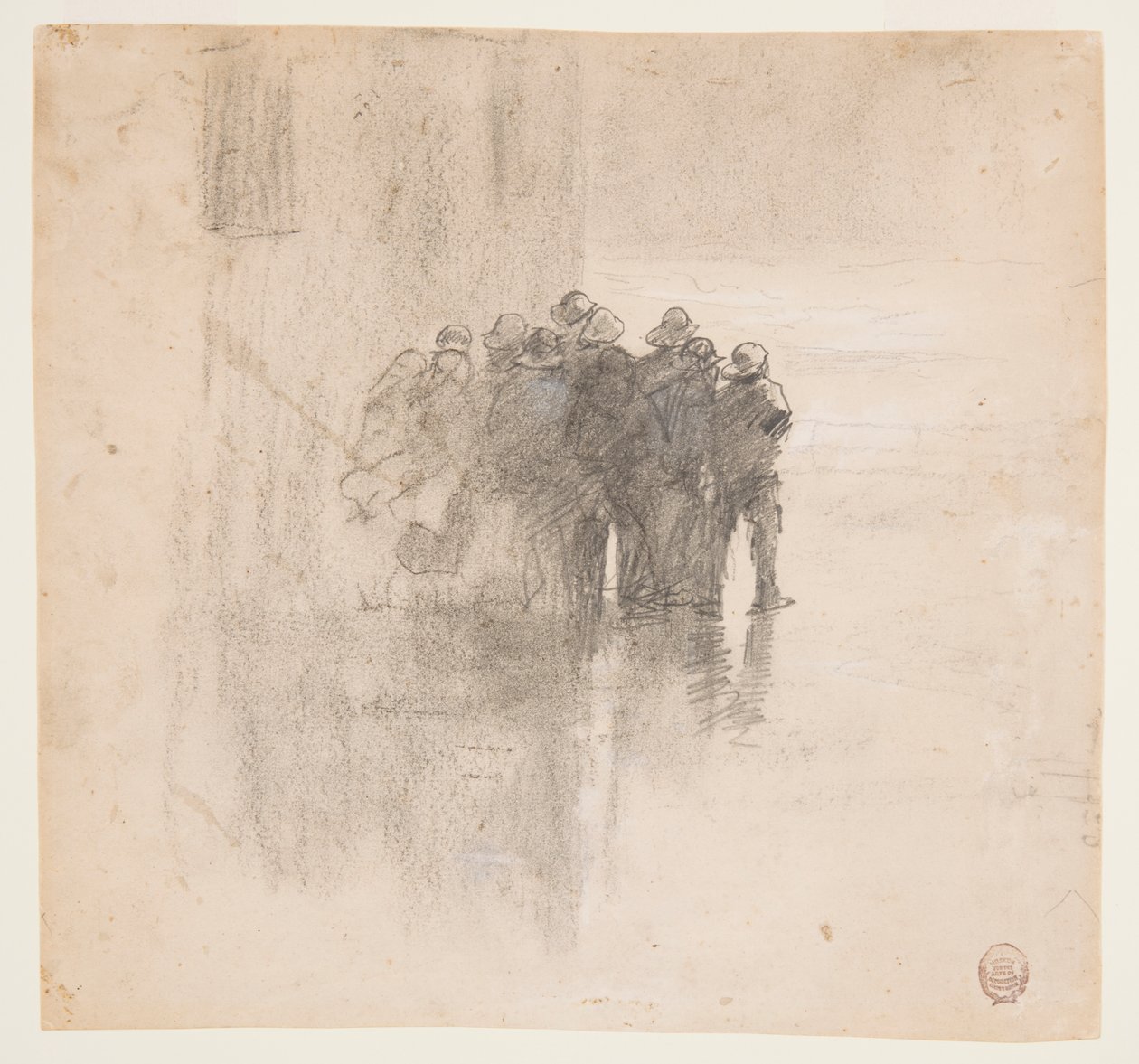 Fiskare i Oilskins, Cullercoats, England av Winslow Homer