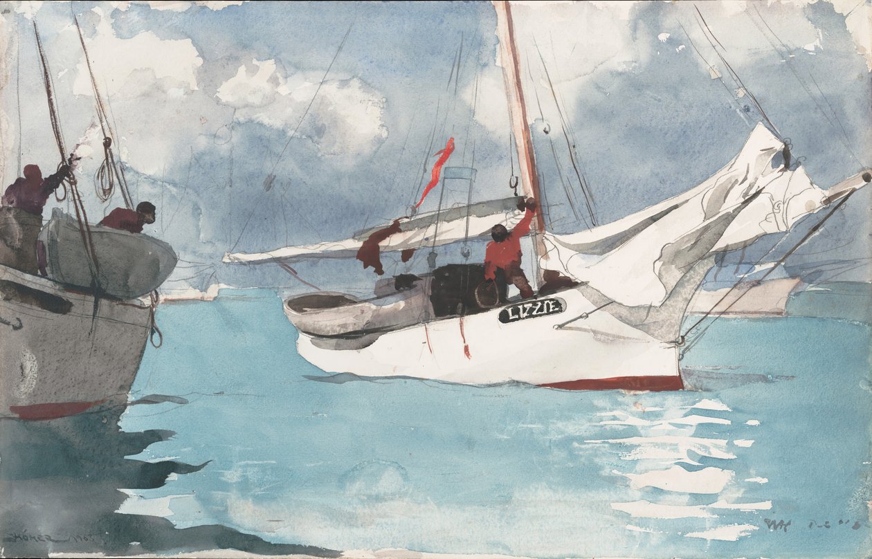 Fiskebåtar, Key West, 1903. av Winslow Homer