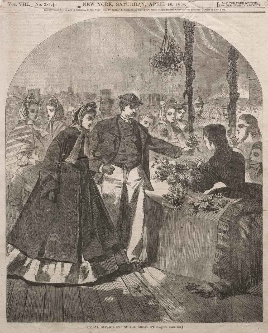 Floral Department of the Great Fair, 1864. av Winslow Homer