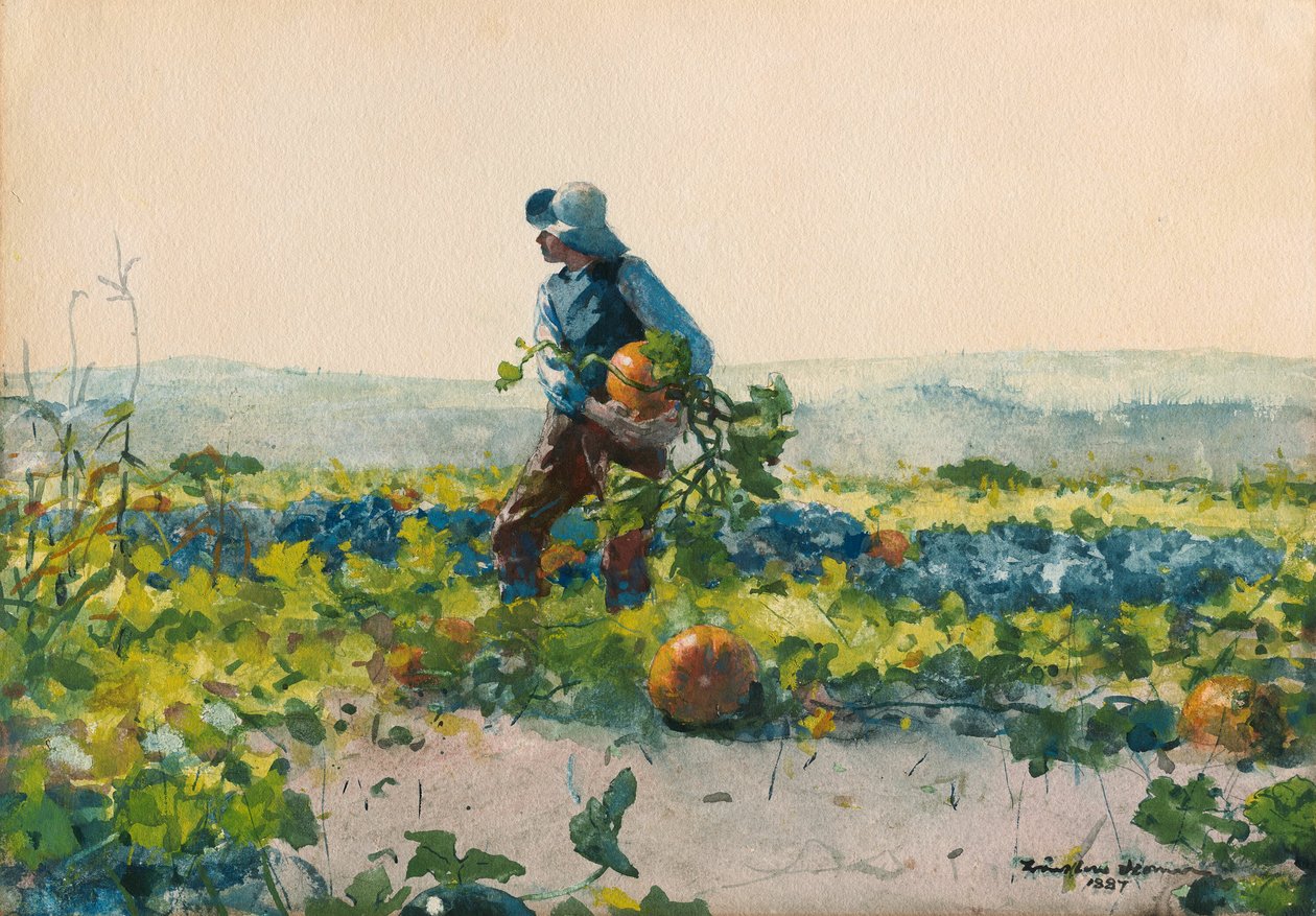 För att bli en bondpojke av Winslow Homer