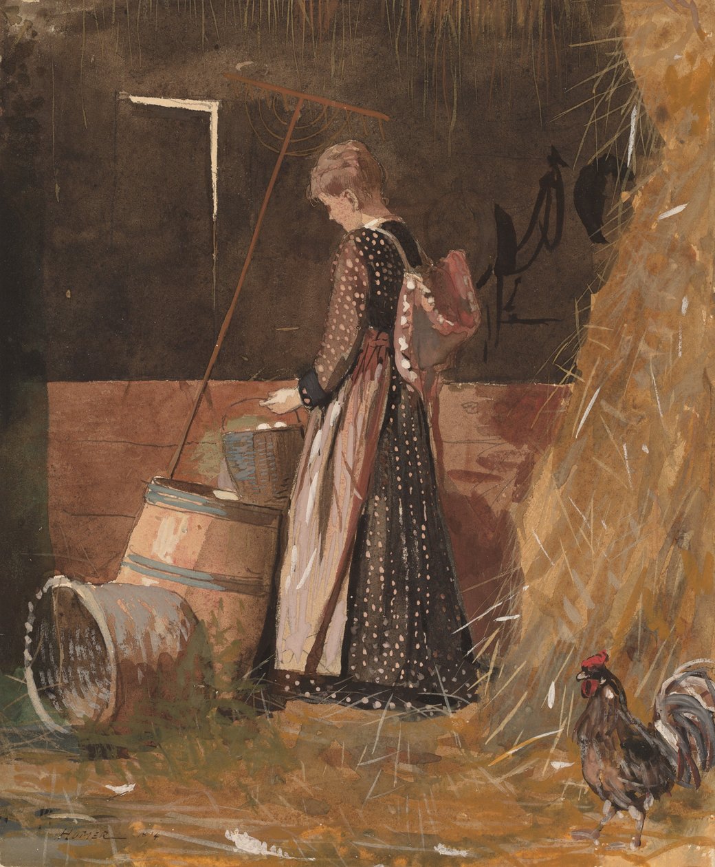 Färska ägg, 1874. av Winslow Homer